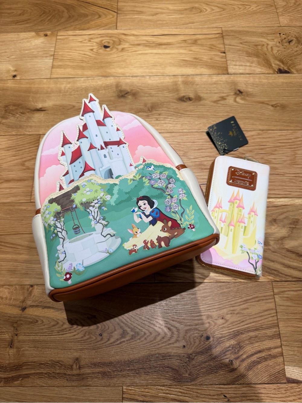 Loungefly Disney Snow White Castle Series Mini Backpack & Wallet Set